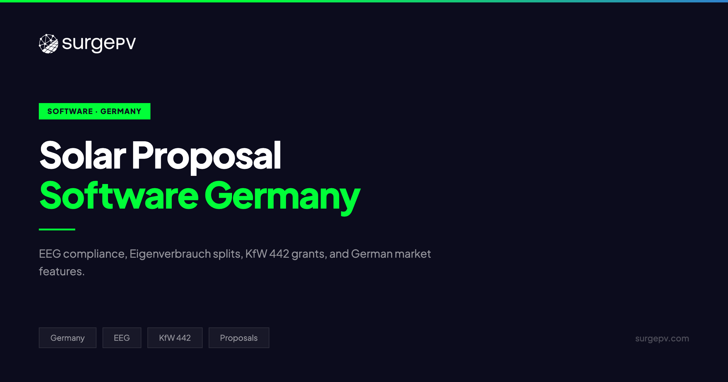 Solar Proposal Software Germany 2026: EEG Compliance & German Market Features
