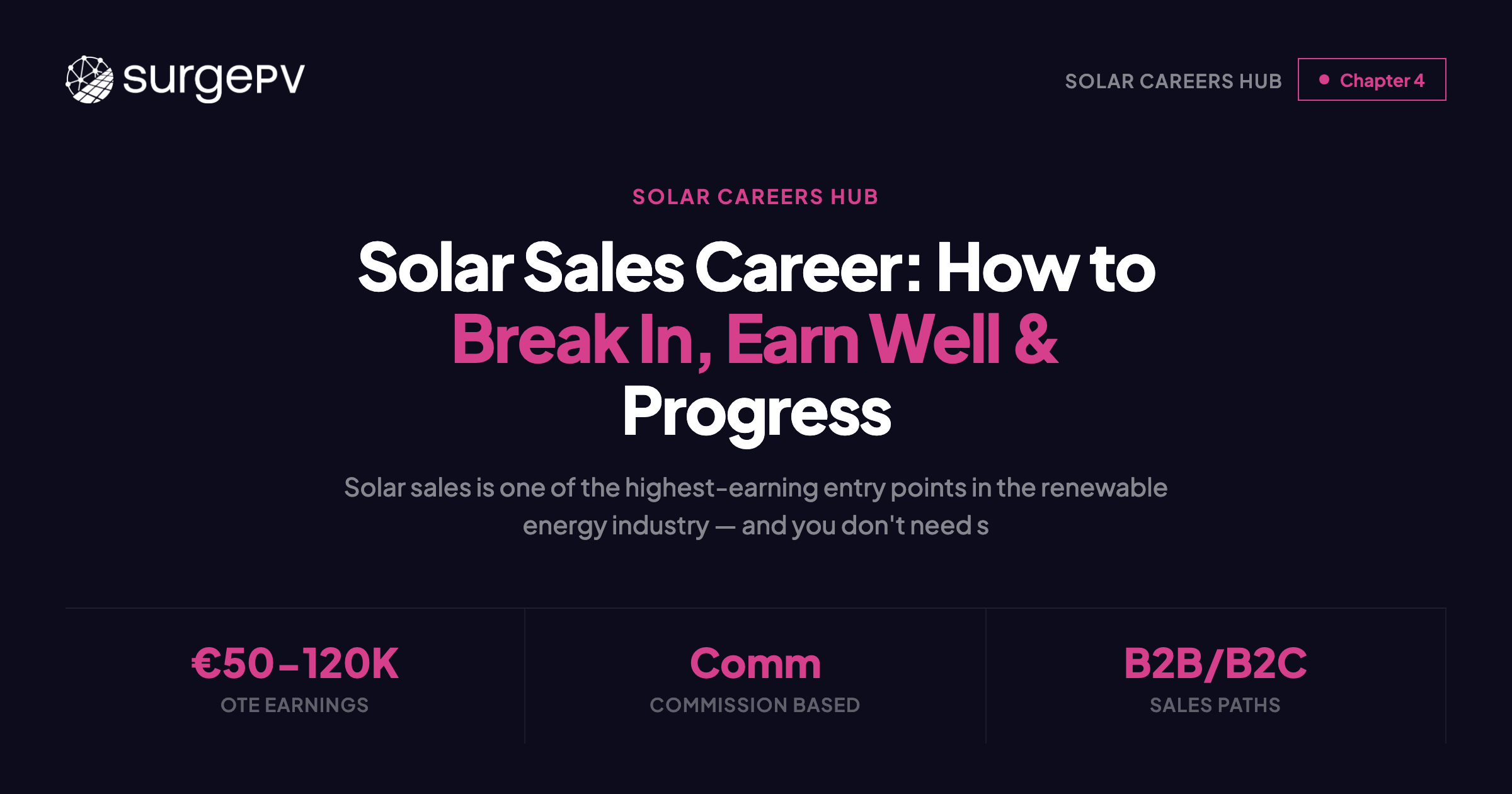 Solar Sales Career: How to Break In, Earn Well & Progress