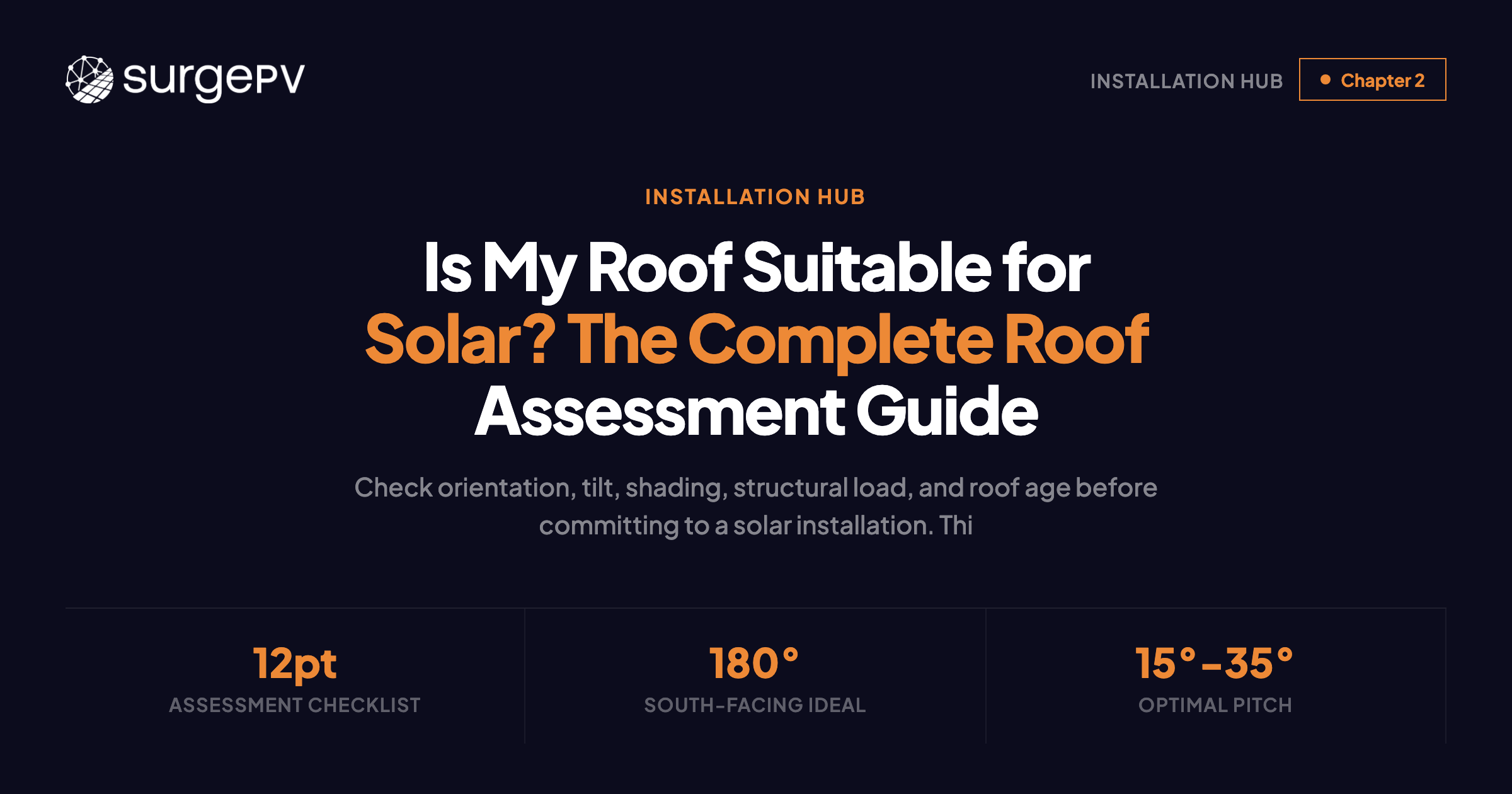 Is My Roof Suitable for Solar? The Complete Roof Assessment Guide