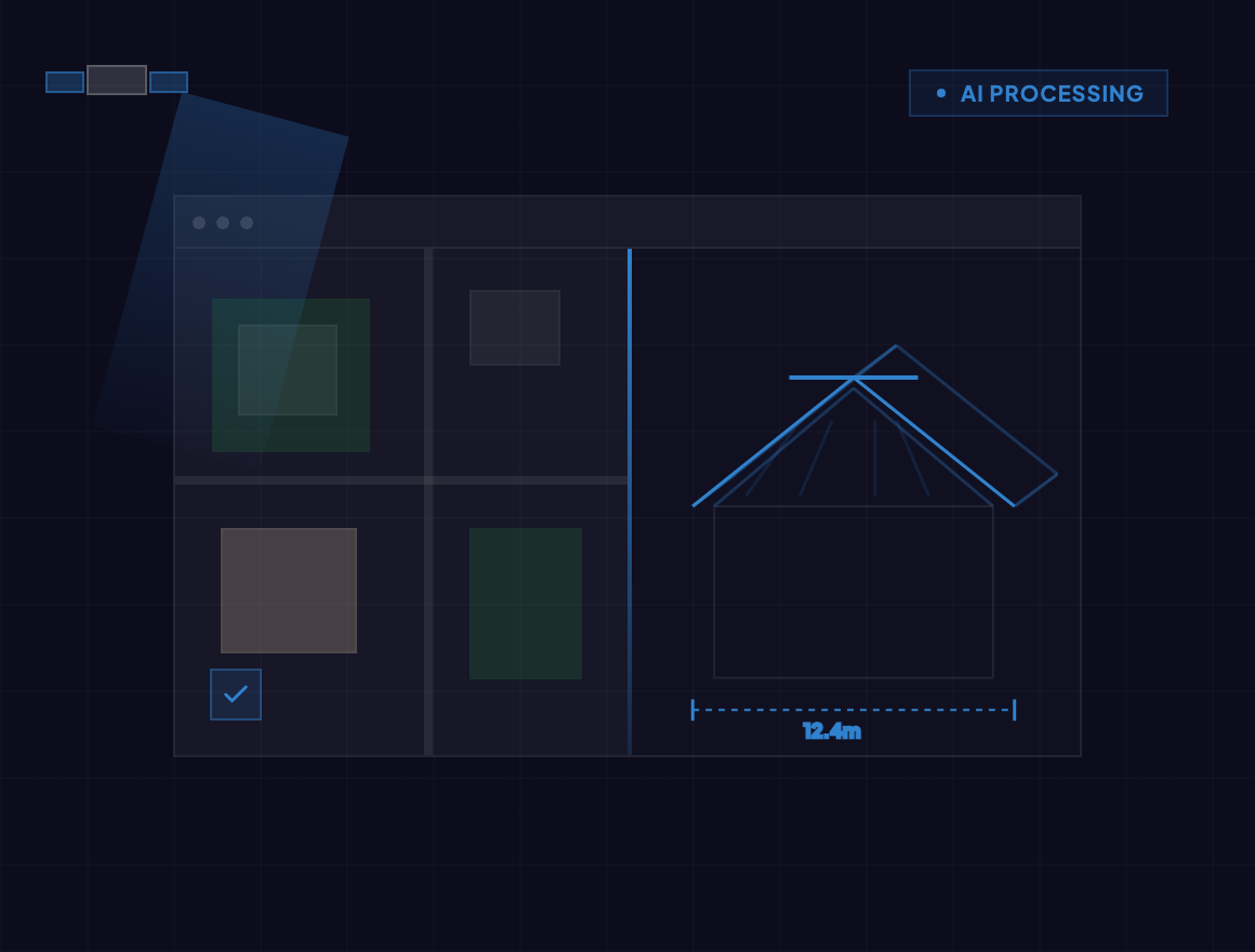 AI-powered satellite to 3D roof model transformation
