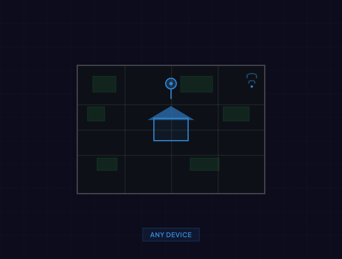 Tablet showing satellite imagery of client property